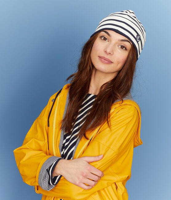Unisex Sailor Hat COQUILLE beige/SMOKING blue
