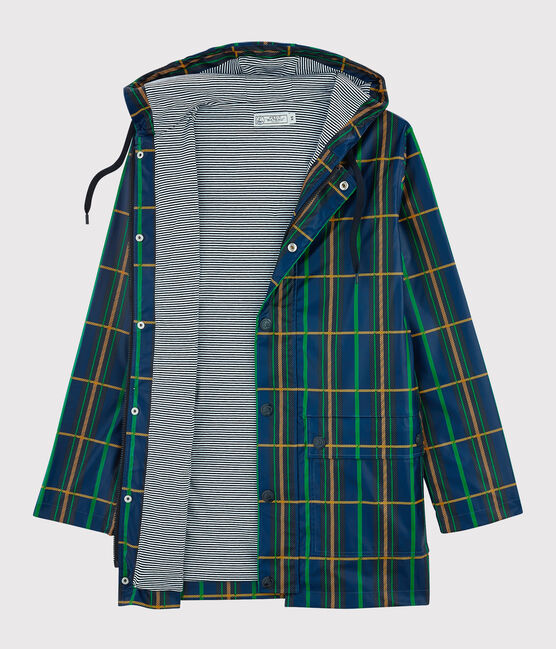 Unisex Raincoat LIMOGES blue/MULTICO white