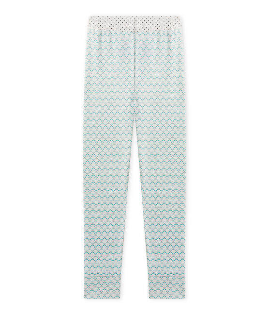 Girl's Mix & Match pyjama bottoms LAIT white/VERT green/MULTICO