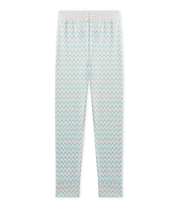 Girl's Mix & Match pyjama bottoms white/green/multicolor