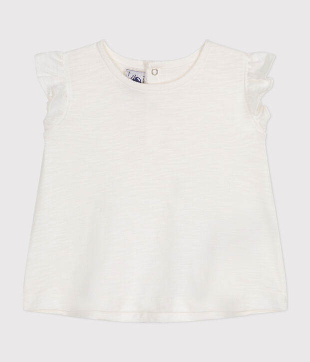Babies' Sleeveless Cotton Blouse white