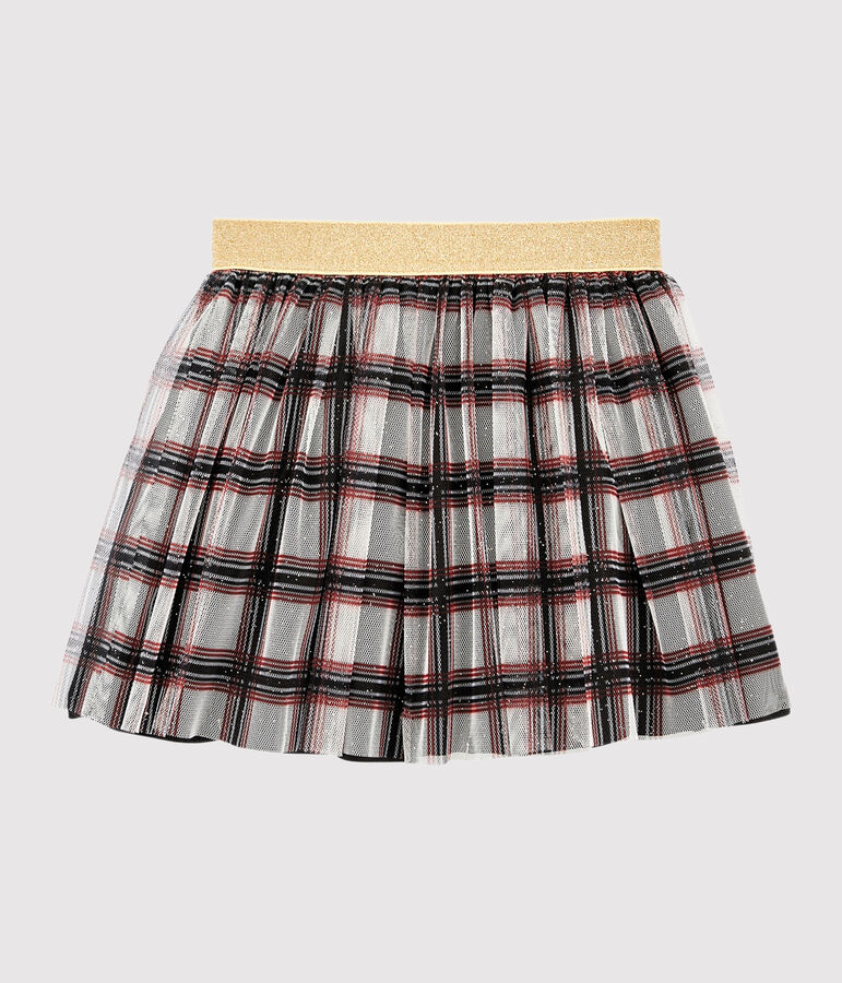 Girls' Tulle Skirt MARSHMALLOW white/MULTICO white