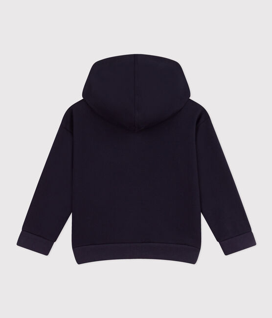 Sweatshirt zippé à capuche enfant garçon SMOKING blue