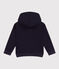 Sweatshirt zippé à capuche enfant garçon SMOKING blue