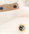 Babies' padded sherpa coat with a hood MILK /MULTICO