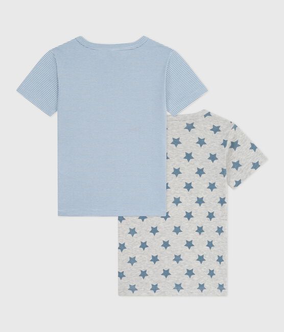 Pack of children's short-sleeved star-print cotton T-shirts variante 1