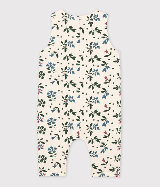 Babies' Patterned Fleece Jumpsuit AVALANCHE white/MULTICO