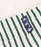 Women's cotton Breton T-shirt top MILK green/WILLOW