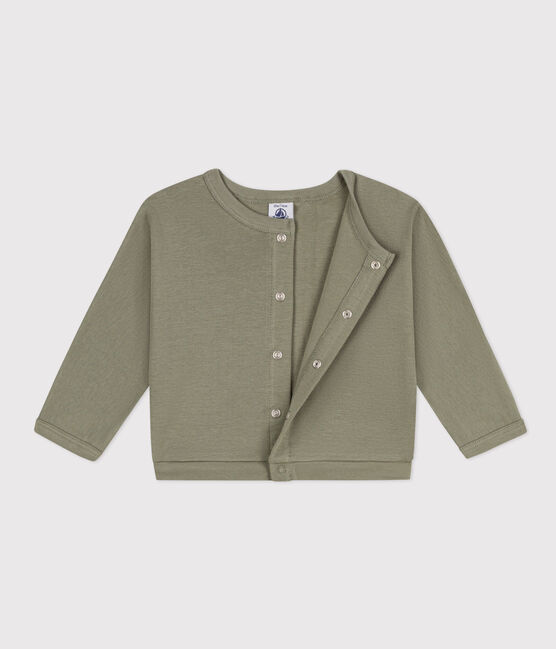 Babies' Cotton Cardigan  MARECAGE green