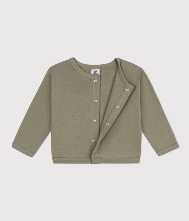 Babies' Cotton Cardigan green
