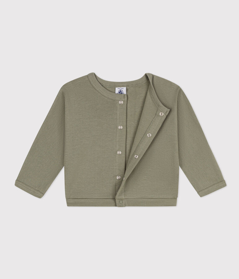 Babies' Cotton Cardigan green