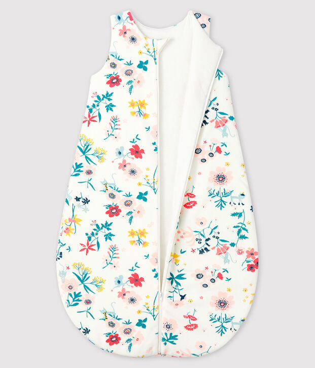 Baby Girls' Velour Sleeping Bag white/multicolor