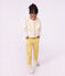 Children's sleeveless plain sherpa cardigan MILK