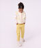 Children's sleeveless plain sherpa cardigan MILK