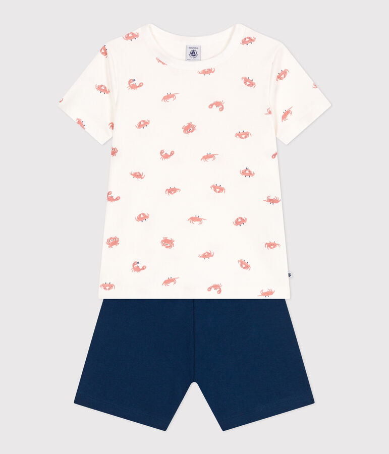 Children's short crab-print cotton pyjamas INCOGNITO /MULTICO