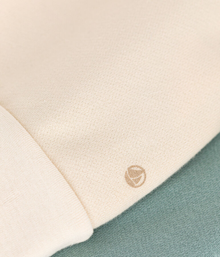 Babies' fleece sweatshirt AVALANCHE white/MULTICO