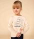 Girls' long-sleeved cotton T-shirt