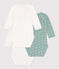 Long-Sleeved Wrapover Cotton Bodysuits - 3-Pack variante 1
