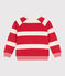 Children's unisex stripy cotton sweatshirt AURORA red/AVALANCHE