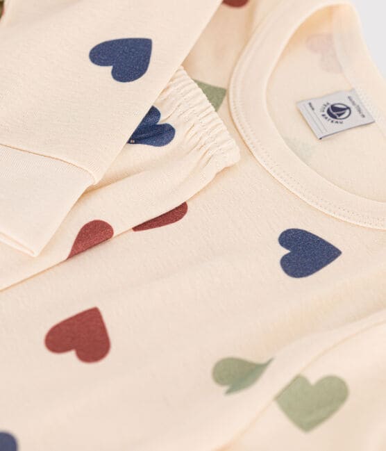 Children's Heart Printed Cotton Pyjamas AVALANCHE white/MULTICO