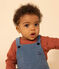 Babies' Velour Dungarees POLOCHON blue