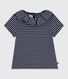 Children's stripy short-sleeved T-shirt