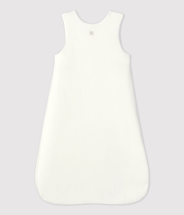 Babies' Organic Cotton Velour Sleeping Bag white