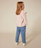 Girls' tube knit sweatshirt AVALANCHE pink/ROSELINE