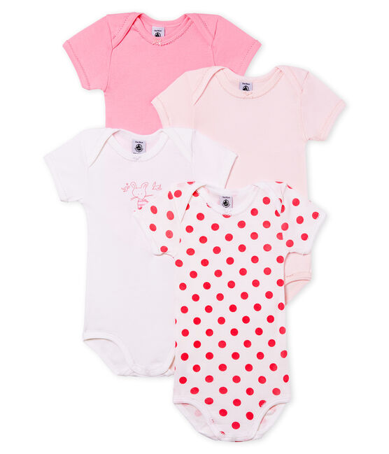 Baby Girls' Short-Sleeved Bodysuit - Set of 4 variante 1