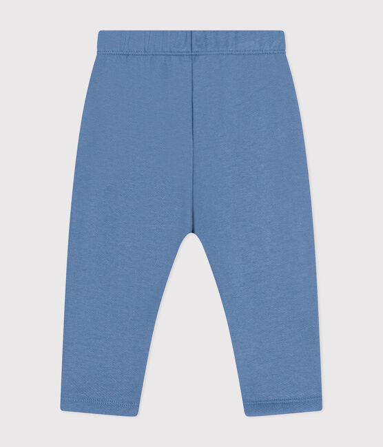 Babies' fleece trousers BEACH blue