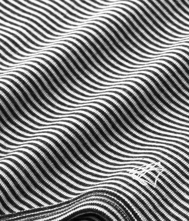 Baby's unisex bodysuit with milleraies-striped roll neck blue/white