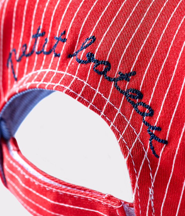 Unisex cap for babies red/white