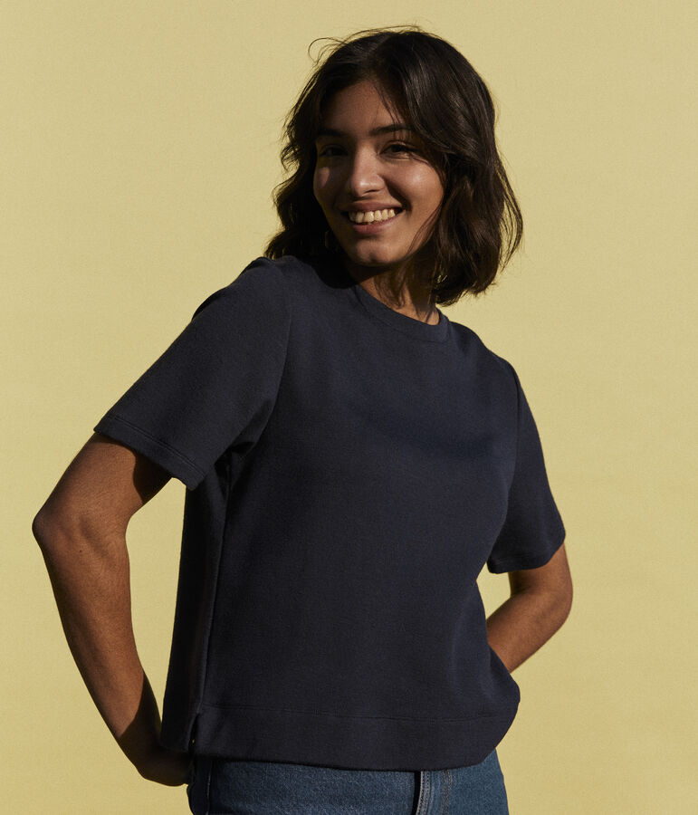 Women's Boxy Cotton T-Shirt blue
