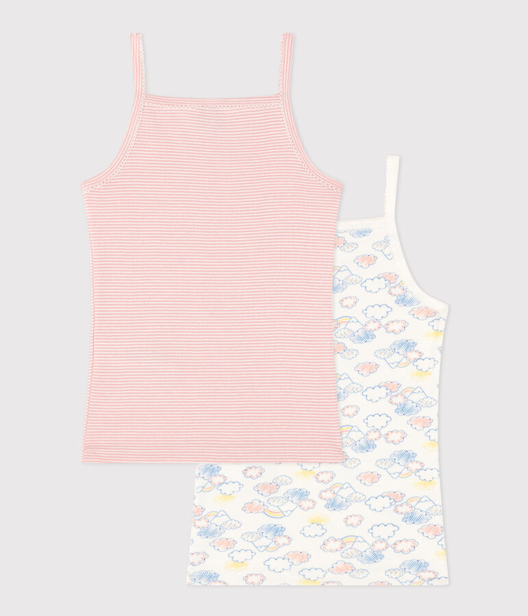 Children's Rainbow Cotton Vests - 2-Pack multicolor