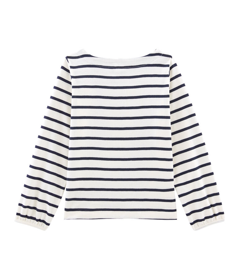 Girls' T-Shirt white/blue