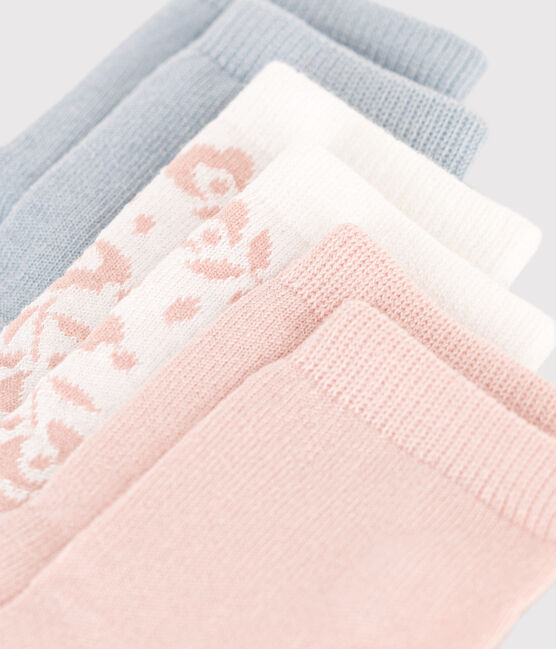 Babies' Floral Cotton Socks - 3-Pack variante 1