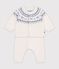 Jacquard knit outfit for babies blue/blue