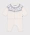 Jacquard knit outfit for babies blue/blue