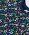 Girls' Lightweight Printed Jersey T-Shirt MEDIEVAL blue/MULTICO white