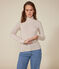 Women's Iconic roll neck cotton T-shirt AVALANCHE white/MULTICO