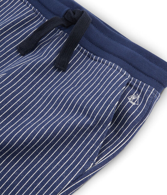 Boys' Knit Trousers SMOKING blue/MARSHMALLOW white