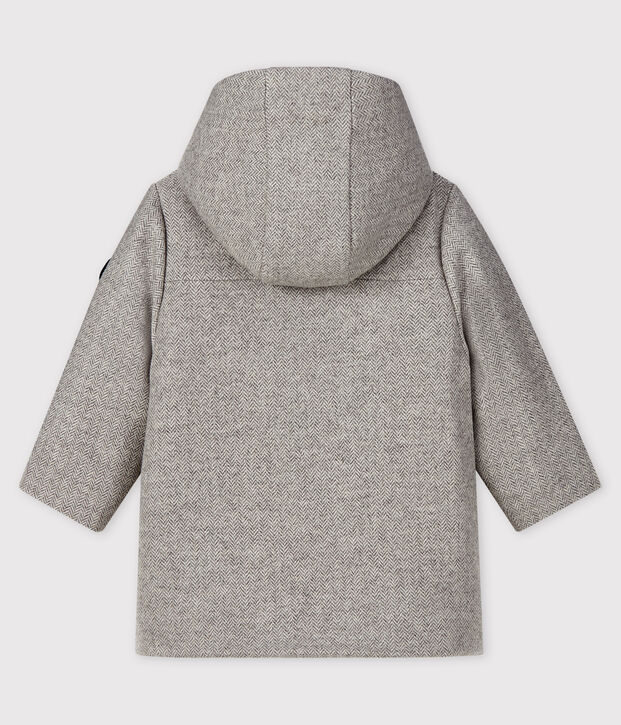 Baby boy's woollen coat grey