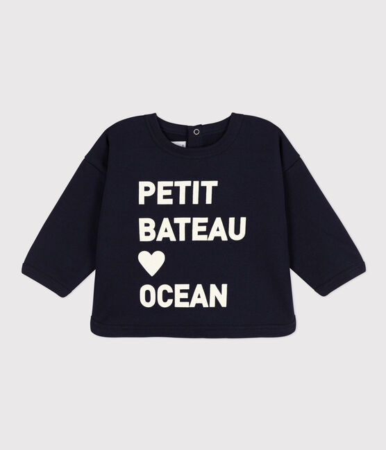 Babies' Fleece Sweatshirt SMOKING blue