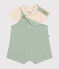 Babies' Slub Jersey Dungaree Set HERBIER green
