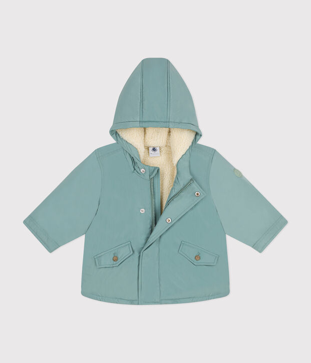 Babies' polyester parka green