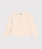 Girls' tube knit cardigan AVALANCHE Ecru