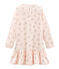 Girls' Fine Cotton Nightdress FLEUR pink/MULTICO white