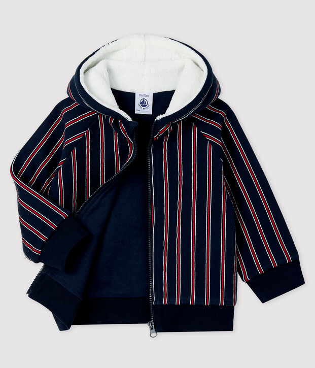 Baby boy's hooded sweatshirt blue/multicolor