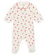 Baby girl's sleepsuit in brushed print soft cotton.