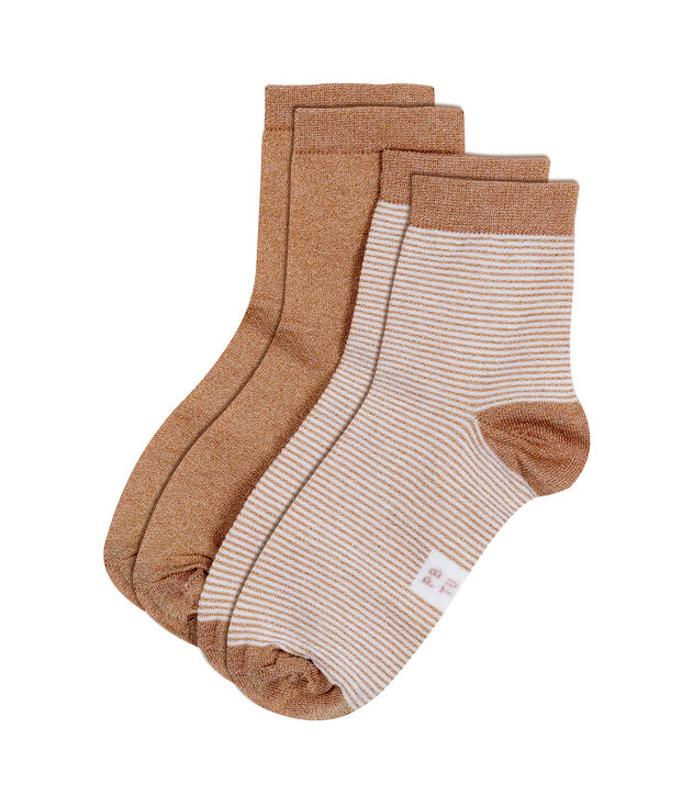 Pack of 2 pairs of women's socks multicolor